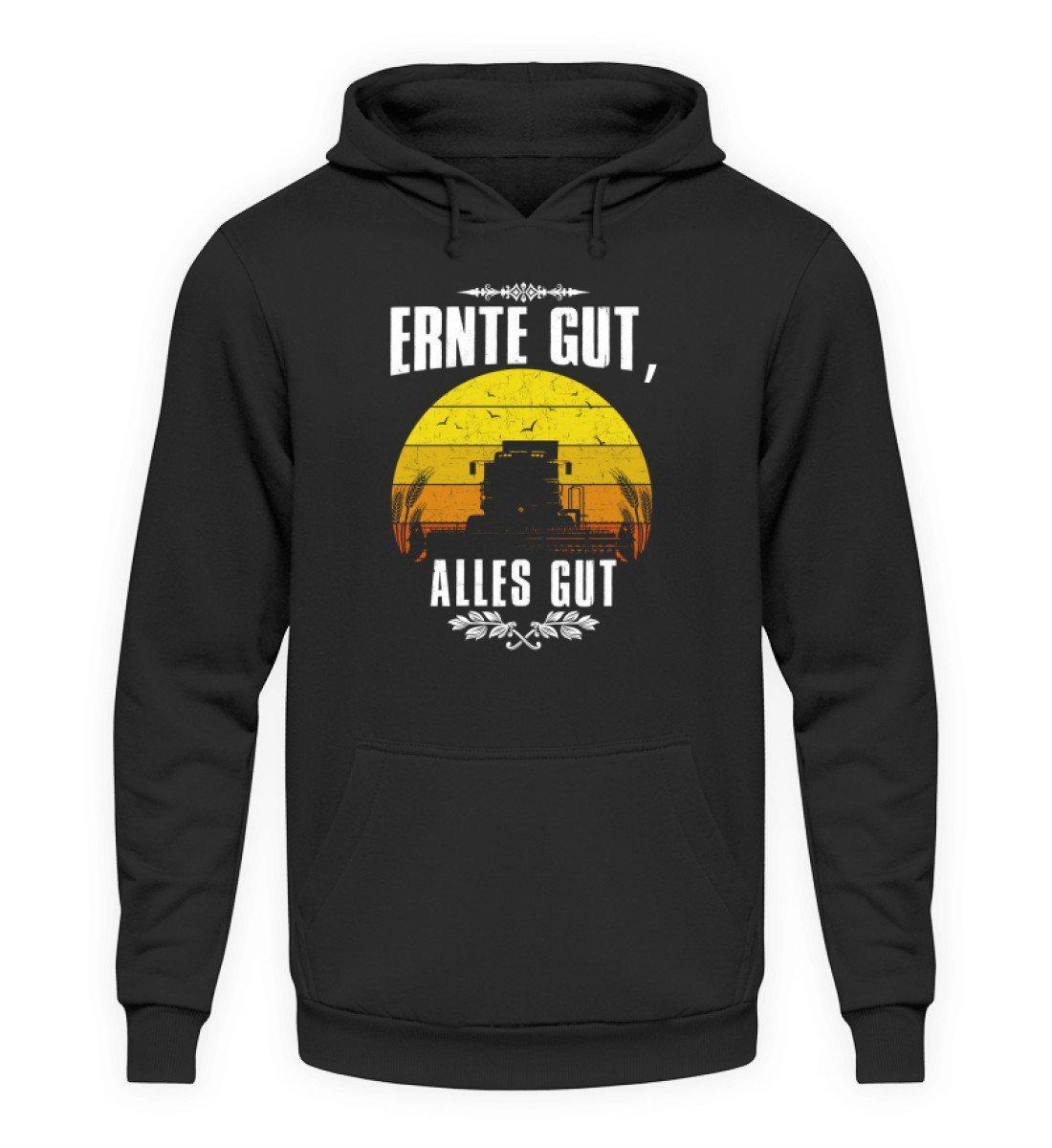 Ernte gut alles gut · Unisex Kapuzenpullover Hoodie-Unisex Hoodie-Jet Black-L-Agrarstarz