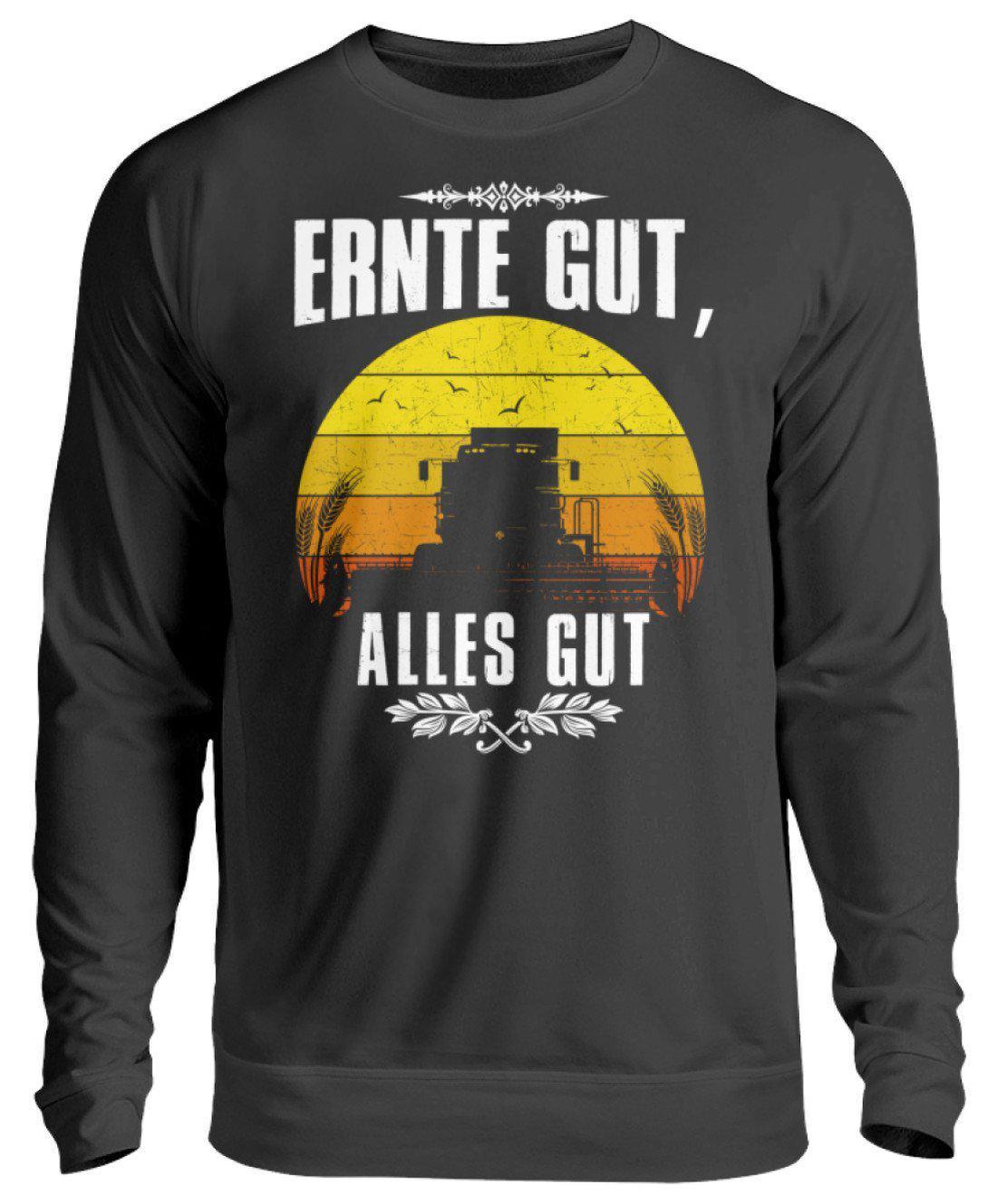 Ernte gut alles gut · Unisex Sweatshirt Pullover-Unisex Sweatshirt-Jet Black-S-Agrarstarz