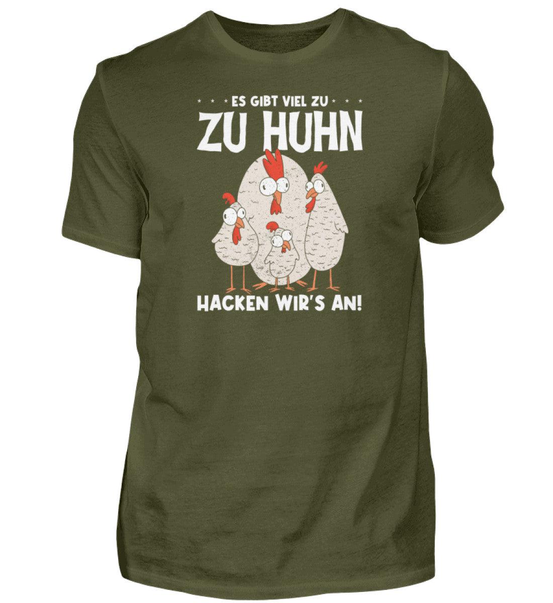 Es gibt viel zu Huhn · Herren T-Shirt-Herren Basic T-Shirt-Urban Khaki-S-Agrarstarz