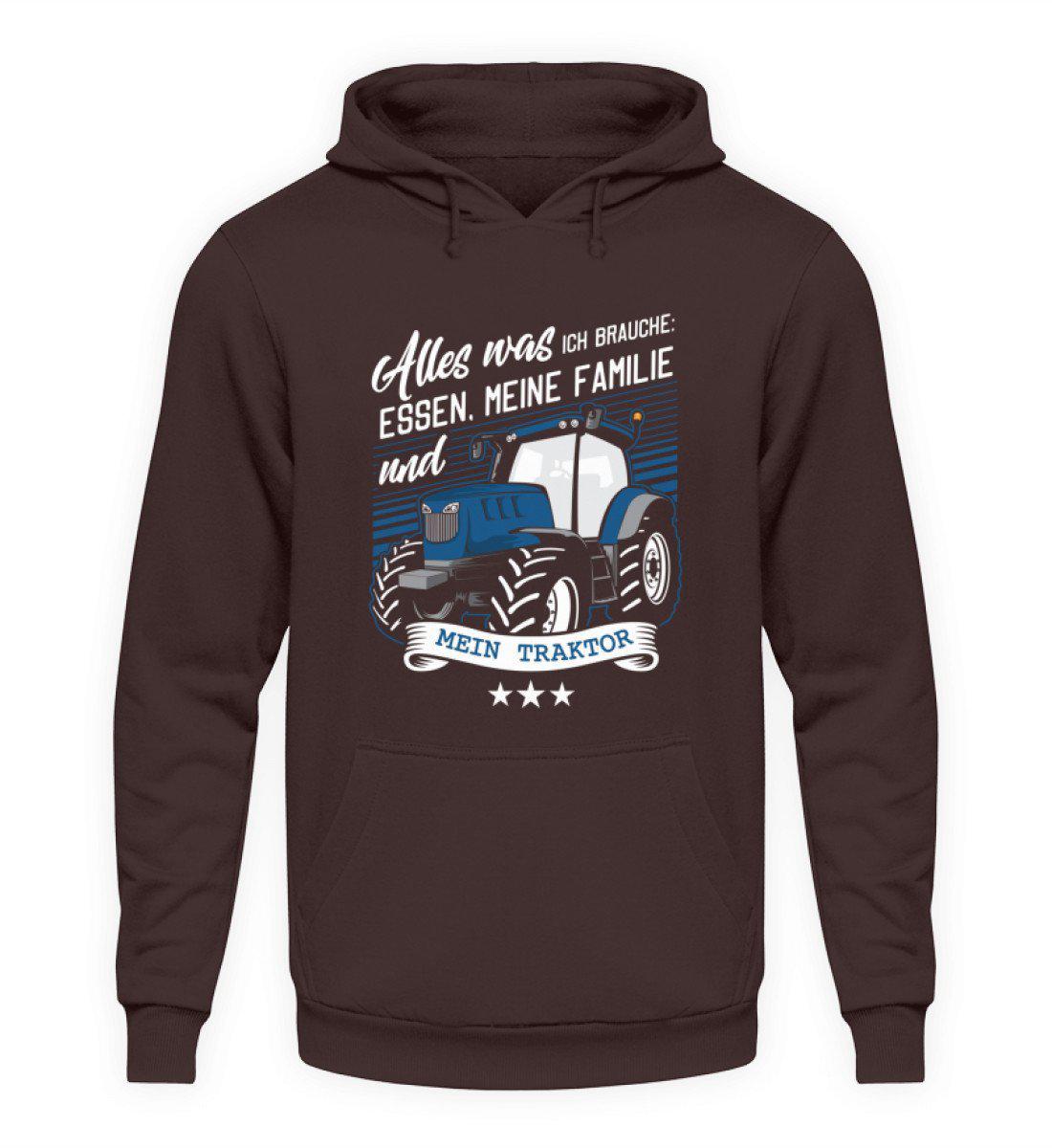 Essen Familie Traktor · Unisex Kapuzenpullover Hoodie-Unisex Hoodie-Hot Chocolate-S-Agrarstarz