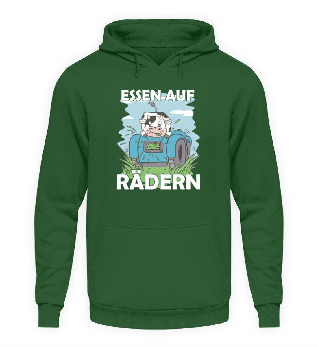 Essen auf Rädern Kuh · Unisex Kapuzenpullover Hoodie-Unisex Hoodie-Bottle Green-S-Agrarstarz