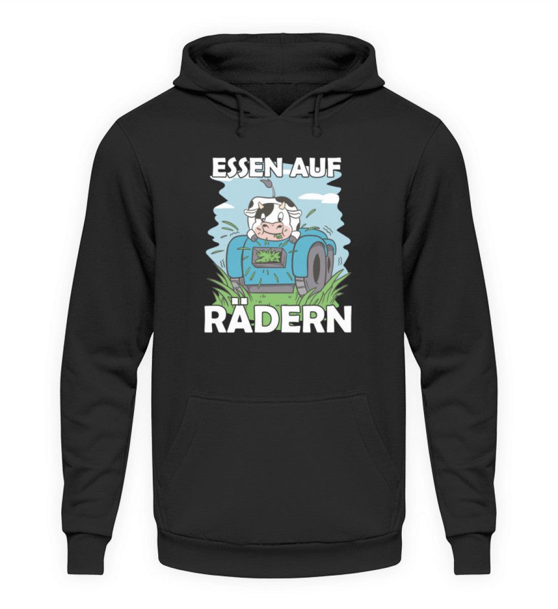 Essen auf Rädern Kuh · Unisex Kapuzenpullover Hoodie-Unisex Hoodie-Deep Black-S-Agrarstarz