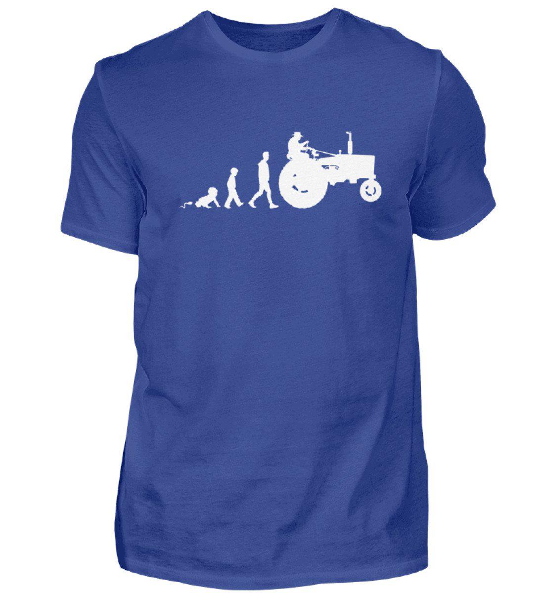 Evolution Entwicklung · Herren T-Shirt-Herren Basic T-Shirt-Royal Blue-S-Agrarstarz
