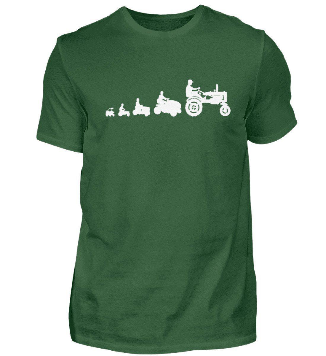 Evolution Leben · Herren T-Shirt-Herren Basic T-Shirt-Bottle Green-S-Agrarstarz