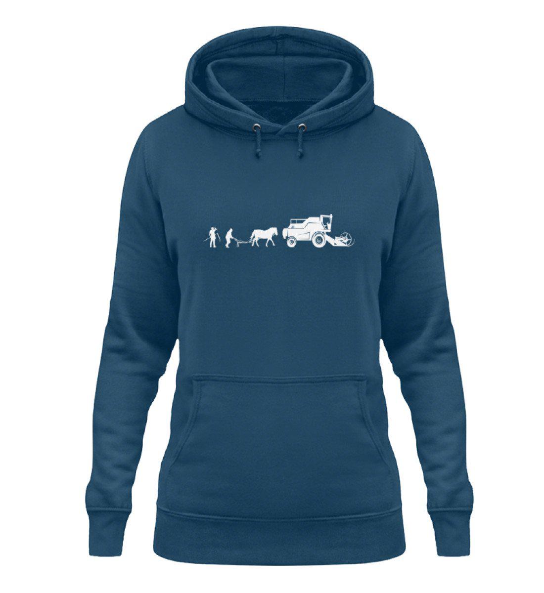 Evolution Mähdrescher · Damen Hoodie-Damen Hoodie-Airforce Blue-XS-Agrarstarz