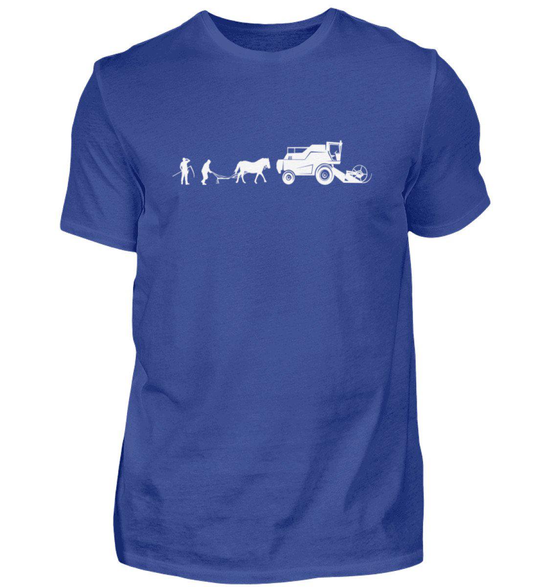 Evolution Mähdrescher · Herren T-Shirt-Herren Basic T-Shirt-Royal Blue-S-Agrarstarz