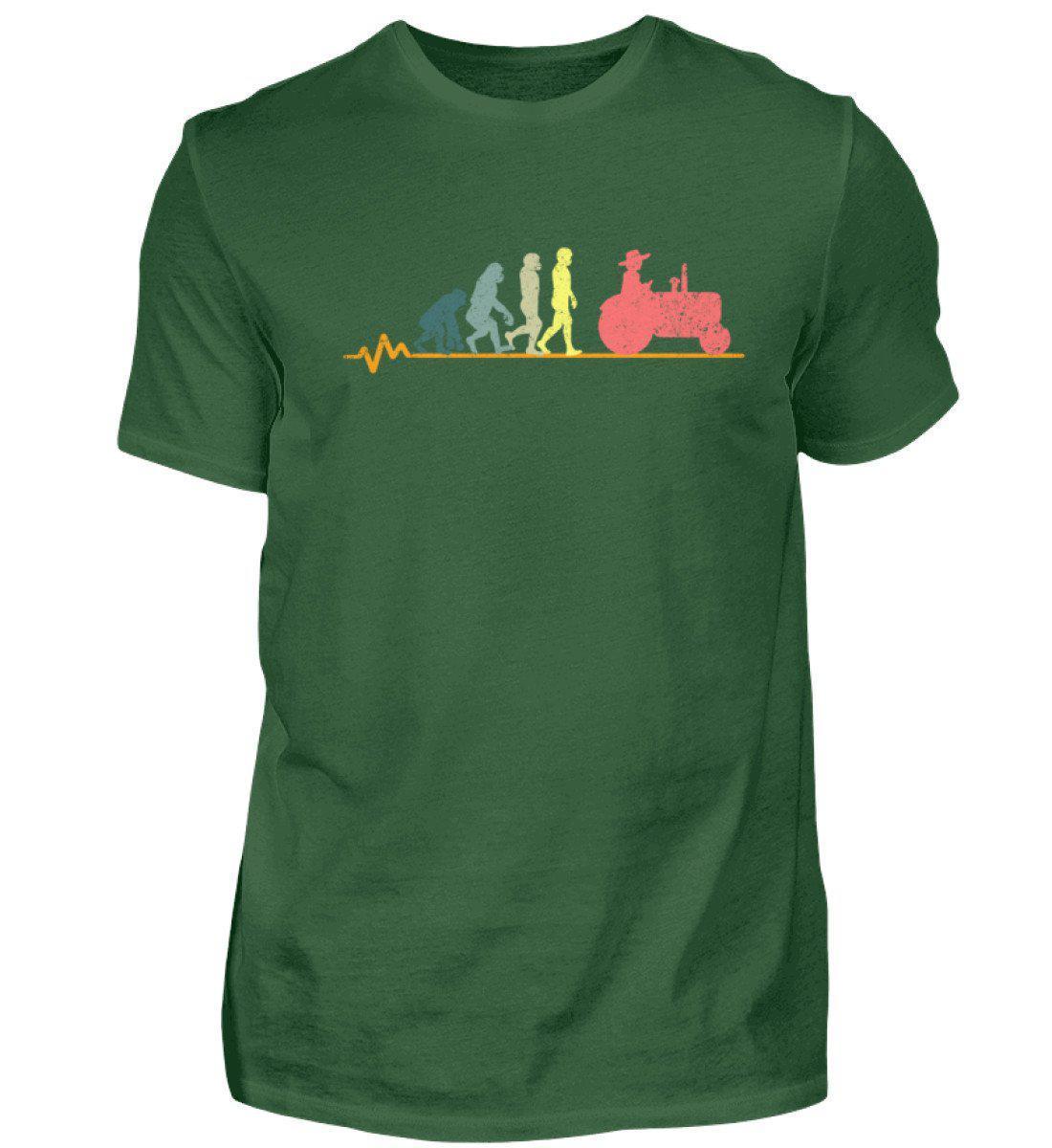 Evolution Retro · Herren T-Shirt-Herren Basic T-Shirt-Bottle Green-S-Agrarstarz