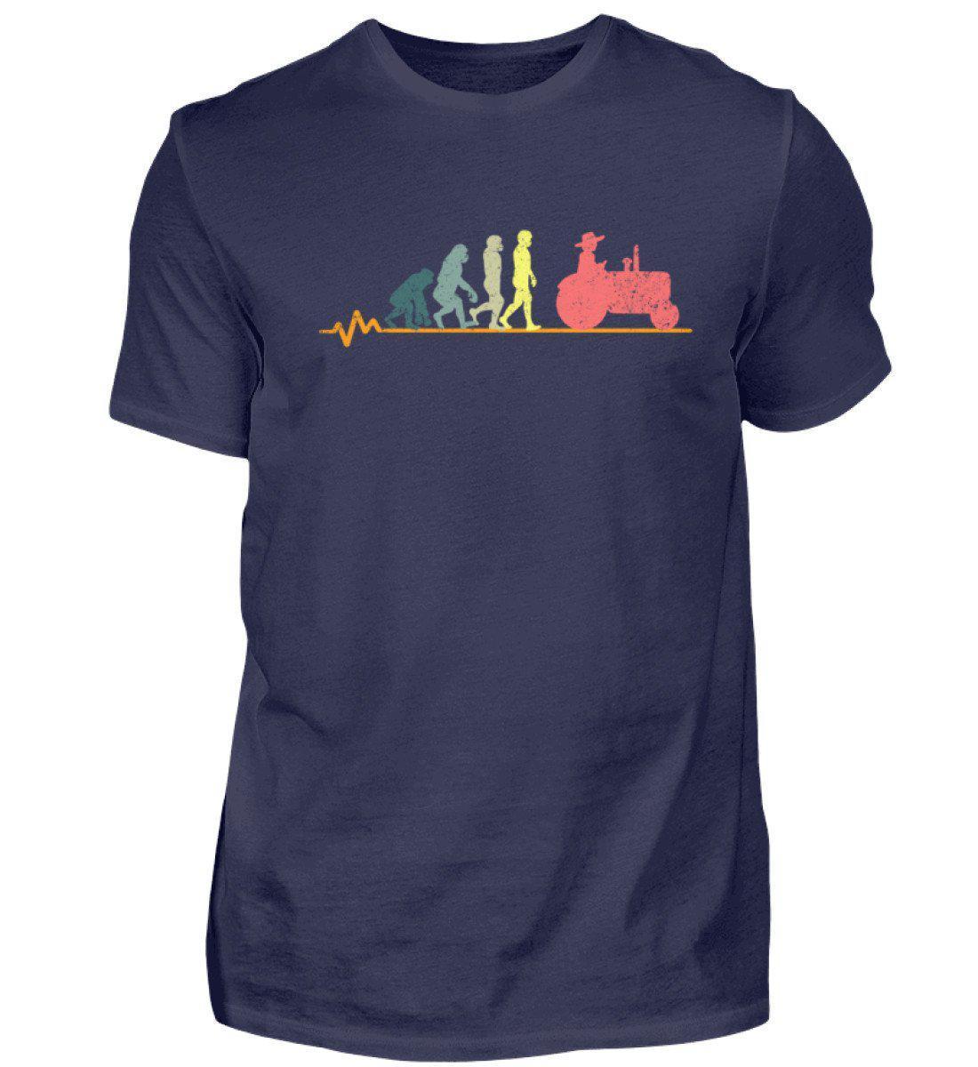 Evolution Retro · Herren T-Shirt-Herren Basic T-Shirt-Navy-S-Agrarstarz