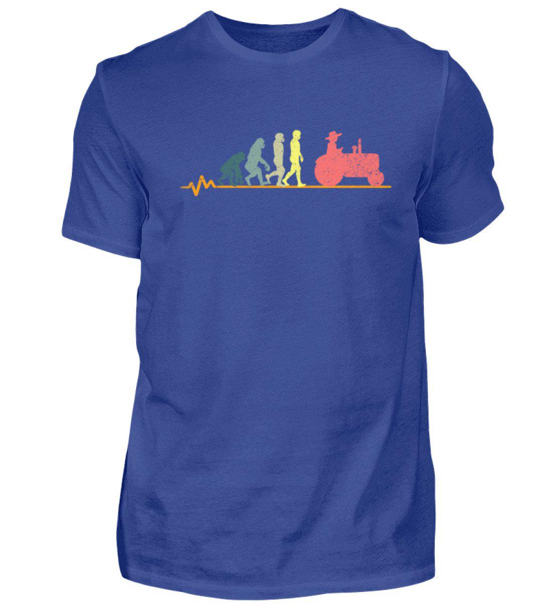 Evolution Retro · Herren T-Shirt-Herren Basic T-Shirt-Royal Blue-S-Agrarstarz