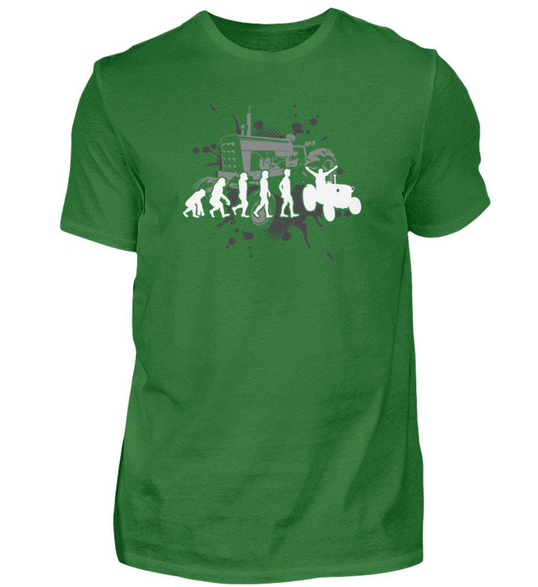 Evolution Traktor 2 · Herren T-Shirt-Herren Basic T-Shirt-Kelly Green-S-Agrarstarz