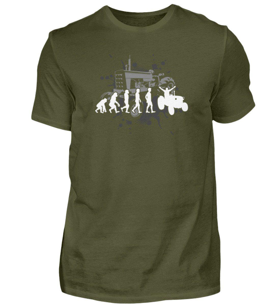 Evolution Traktor 2 · Herren T-Shirt-Herren Basic T-Shirt-Urban Khaki-S-Agrarstarz