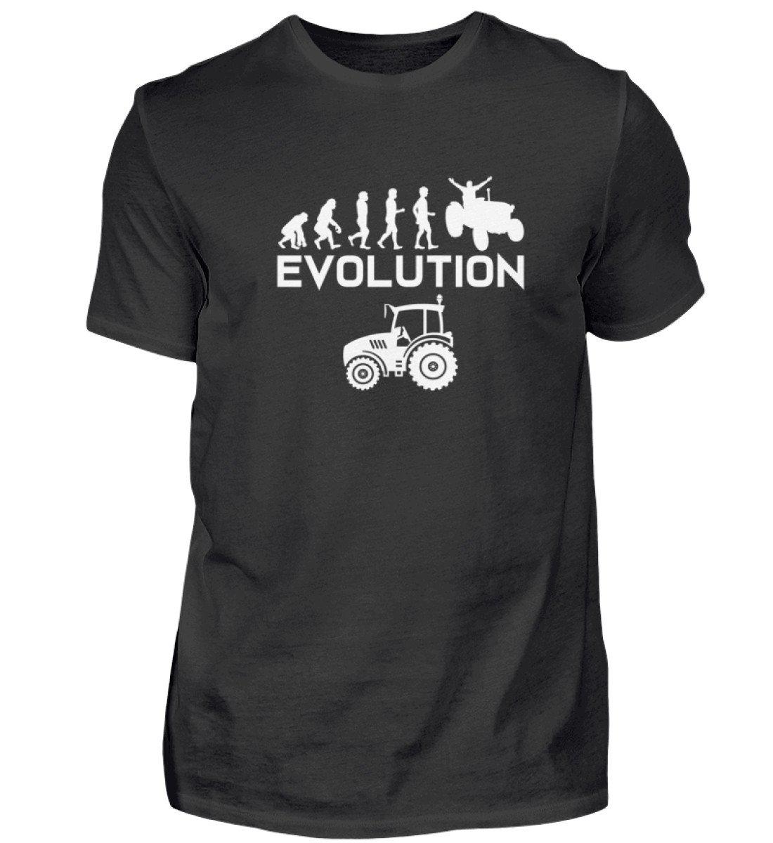 Evolution Traktor · Herren T-Shirt-Herren Basic T-Shirt-Black-S-Agrarstarz