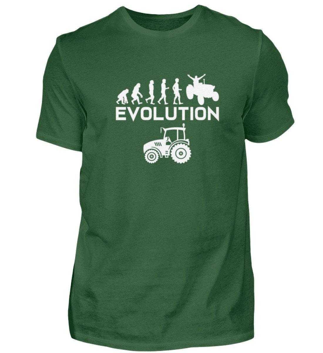 Evolution Traktor · Herren T-Shirt-Herren Basic T-Shirt-Bottle Green-S-Agrarstarz