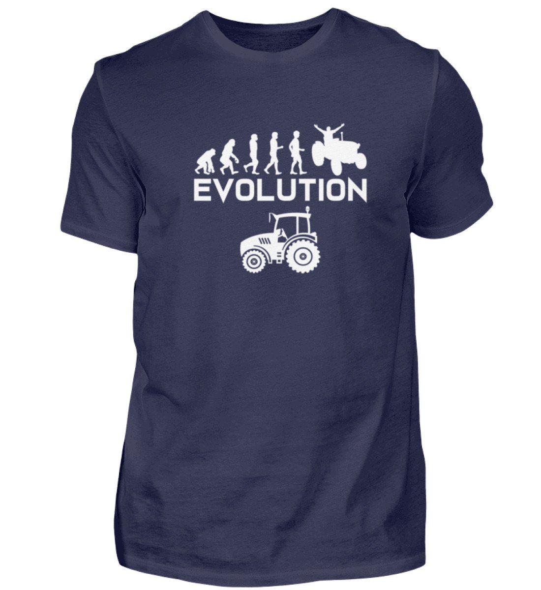 Evolution Traktor · Herren T-Shirt-Herren Basic T-Shirt-Navy-S-Agrarstarz