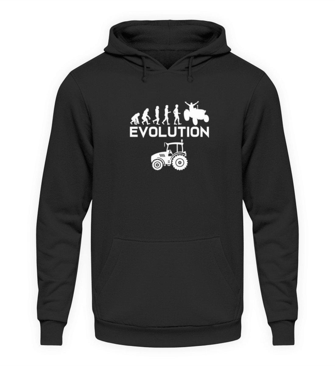 Evolution Traktor · Unisex Kapuzenpullover Hoodie-Unisex Hoodie-Jet Black-L-Agrarstarz