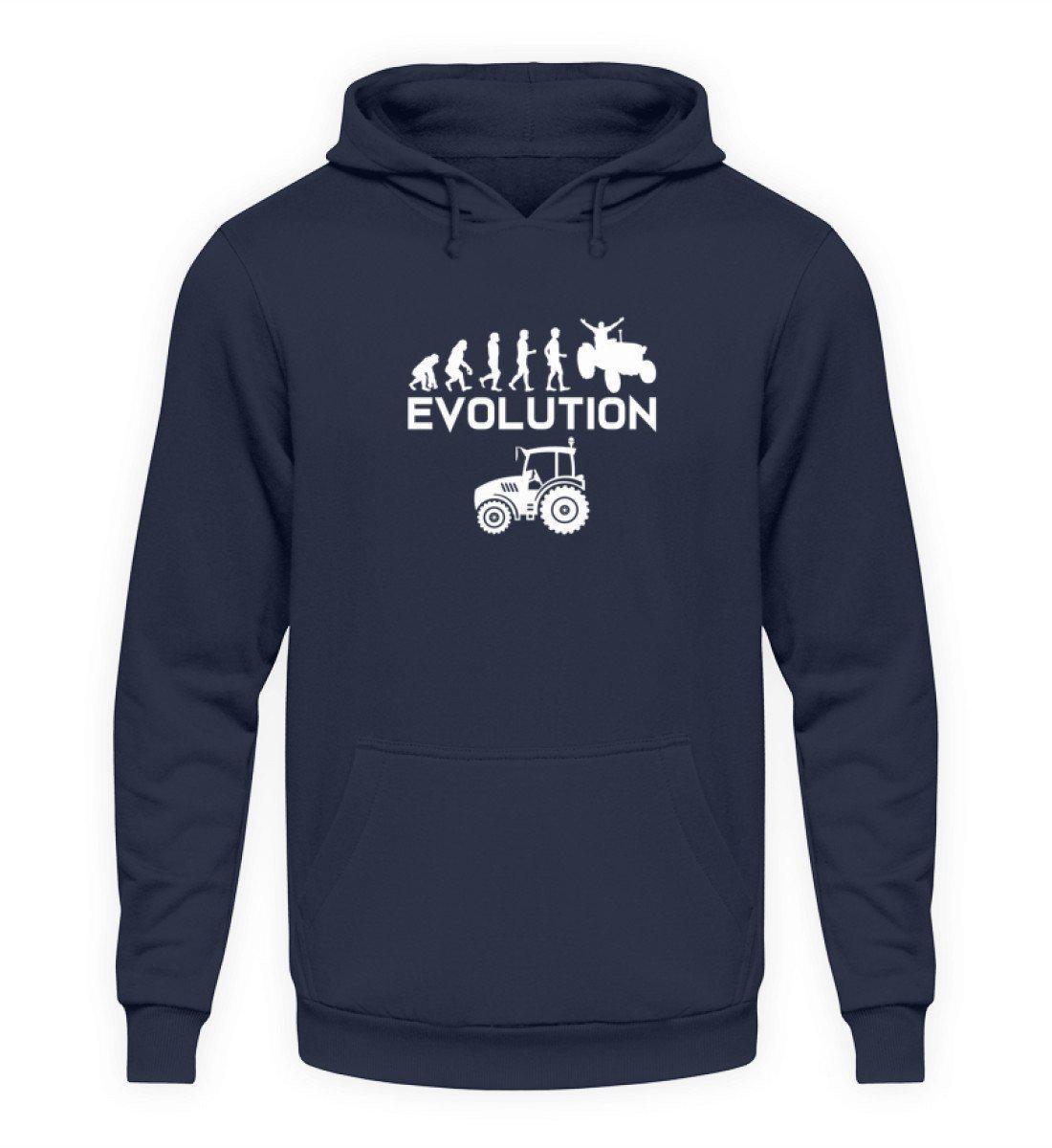 Evolution Traktor · Unisex Kapuzenpullover Hoodie-Unisex Hoodie-Oxford Navy-L-Agrarstarz