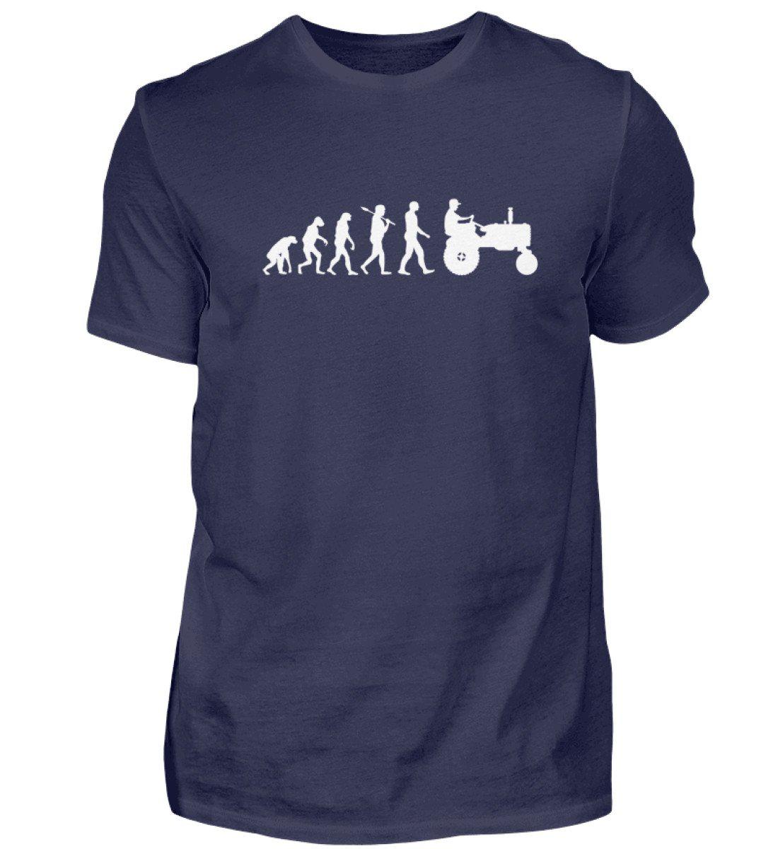 Evolution simple · Herren T-Shirt-Herren Basic T-Shirt-Navy-S-Agrarstarz