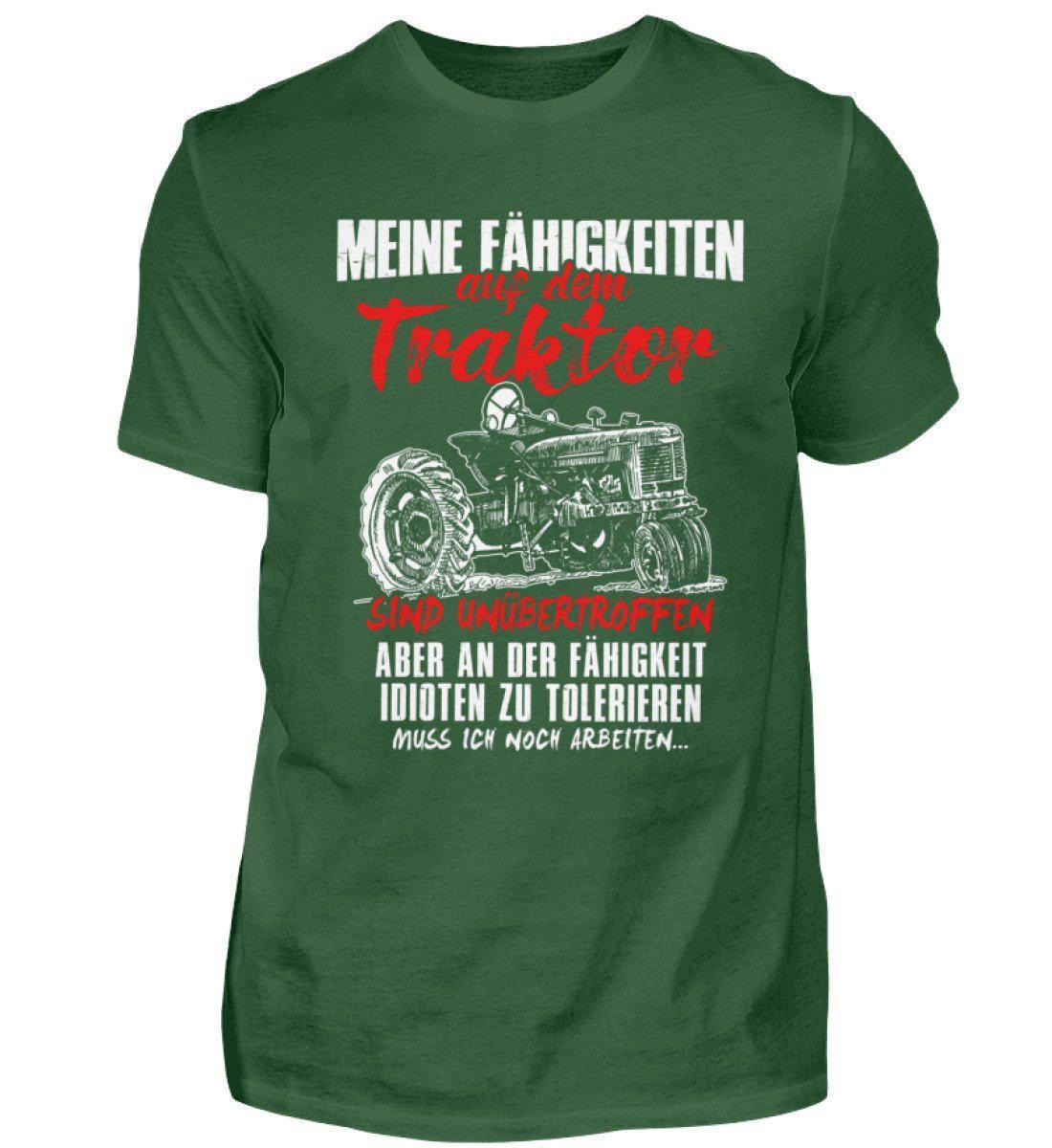Fähigkeiten auf Traktor · Herren T-Shirt-Herren Basic T-Shirt-Bottle Green-S-Agrarstarz