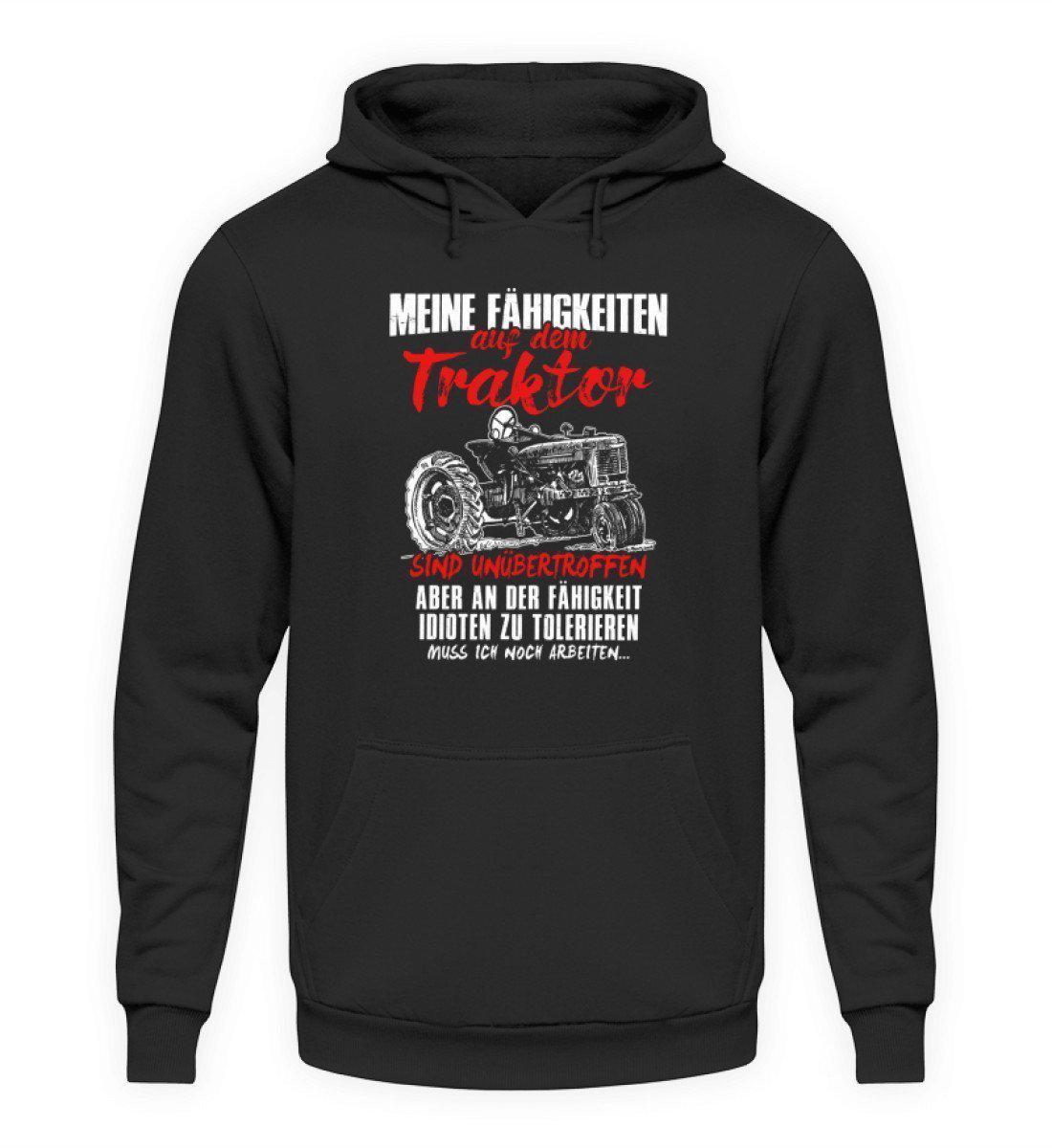 Fähigkeiten auf Traktor · Unisex Kapuzenpullover Hoodie-Unisex Hoodie-Jet Black-L-Agrarstarz