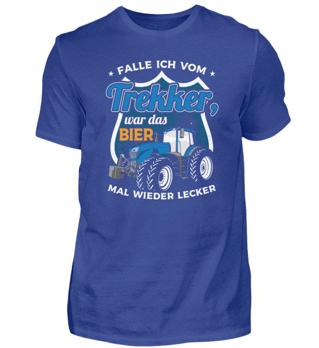 Falle ich vom Trekker Bier · Herren T-Shirt-Herren Basic T-Shirt-Royal Blue-S-Agrarstarz