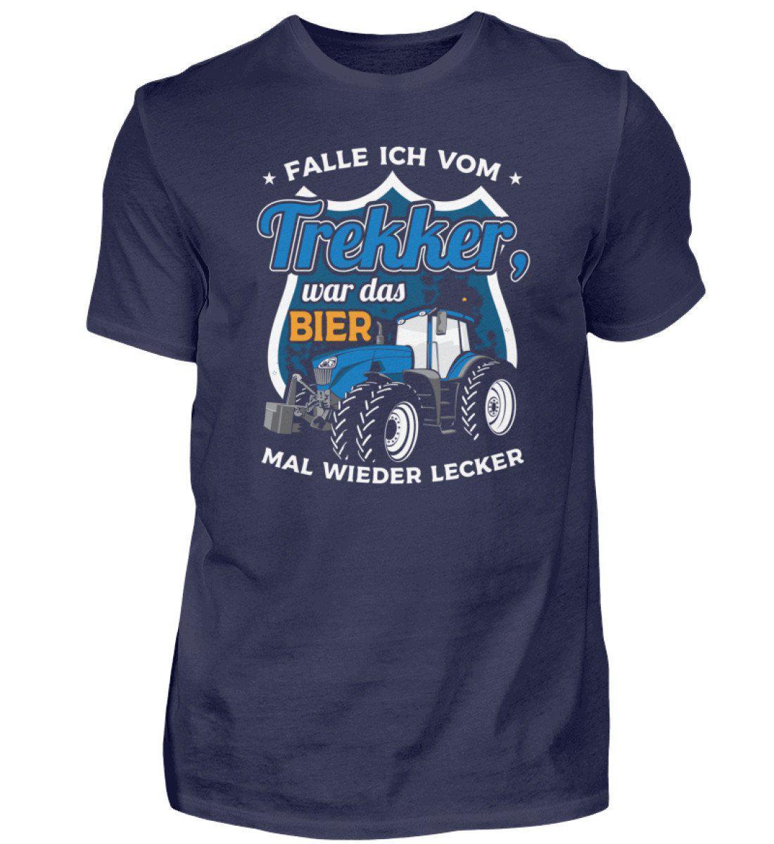 Falle ich vom Trekker Bier · Herren T-Shirt-Herren Basic T-Shirt-Agrarstarz