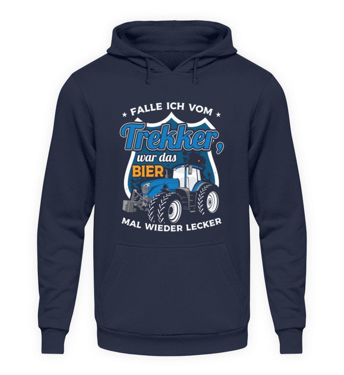 Falle ich vom Trekker Bier · Unisex Kapuzenpullover Hoodie-Unisex Hoodie-Oxford Navy-S-Agrarstarz