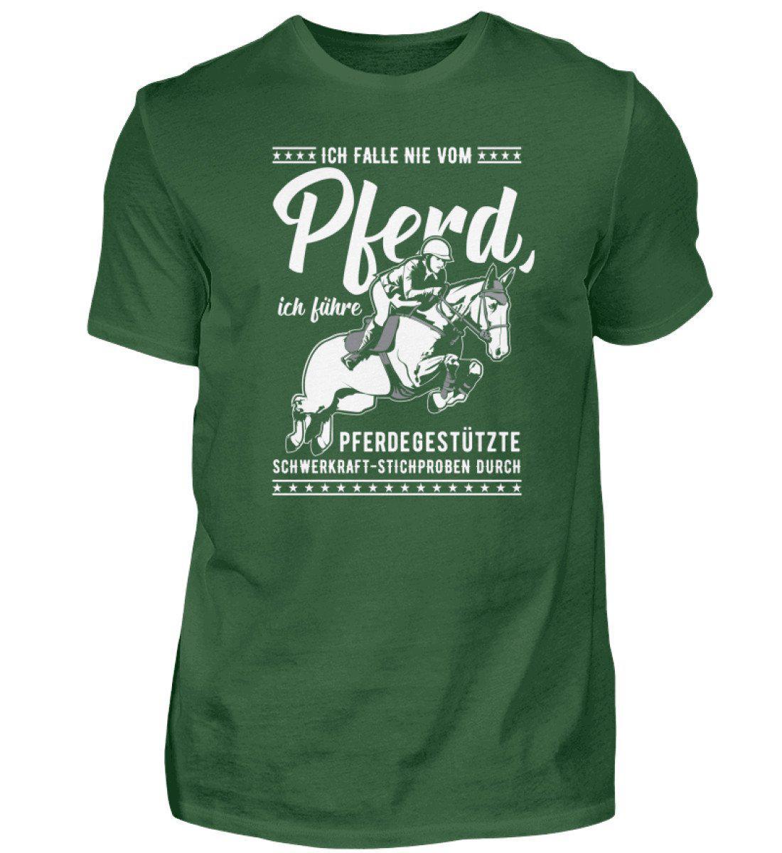 Falle nicht vom Pferd · Herren T-Shirt-Herren Basic T-Shirt-Bottle Green-S-Agrarstarz