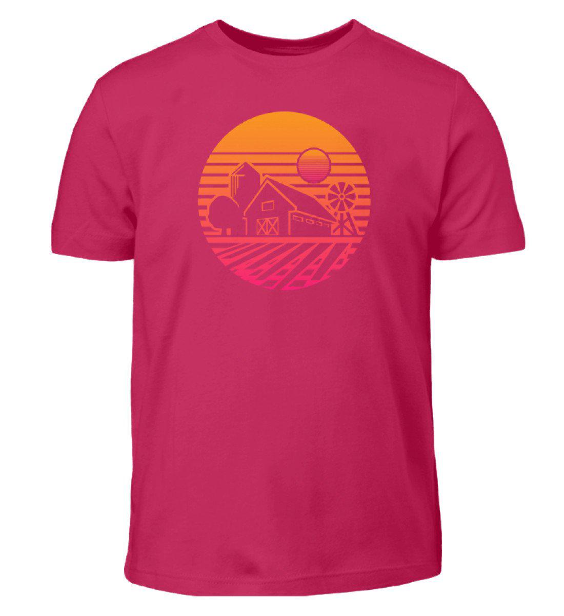 Farm Hof Retro · Kinder T-Shirt-Kinder T-Shirt-Sorbet-12/14 (152/164)-Agrarstarz