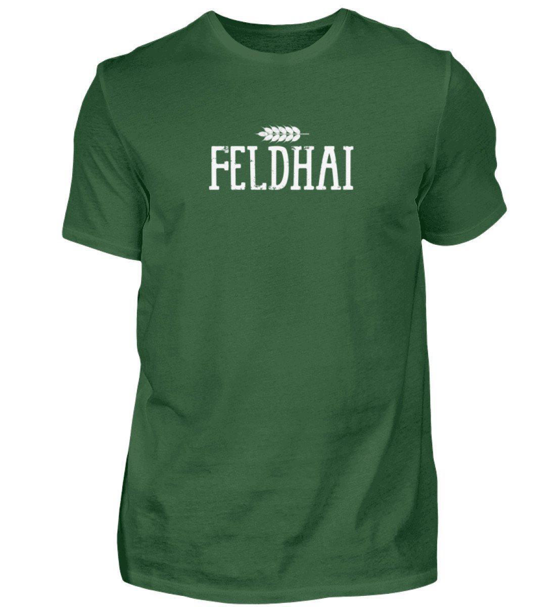 Feldhai · Herren T-Shirt-Herren Basic T-Shirt-Bottle Green-S-Agrarstarz
