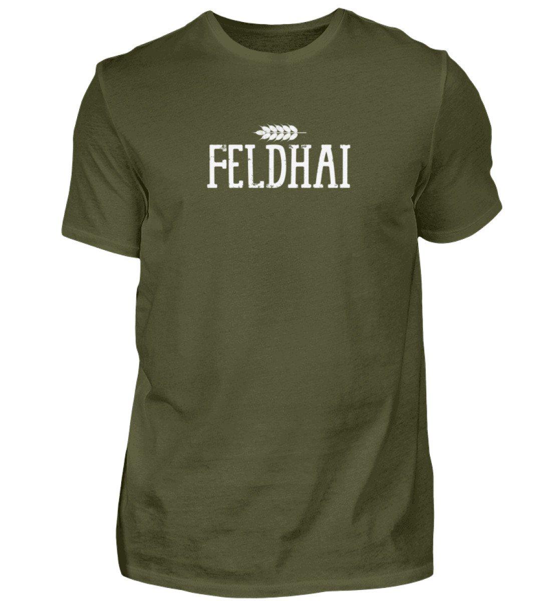 Feldhai · Herren T-Shirt-Herren Basic T-Shirt-Urban Khaki-S-Agrarstarz