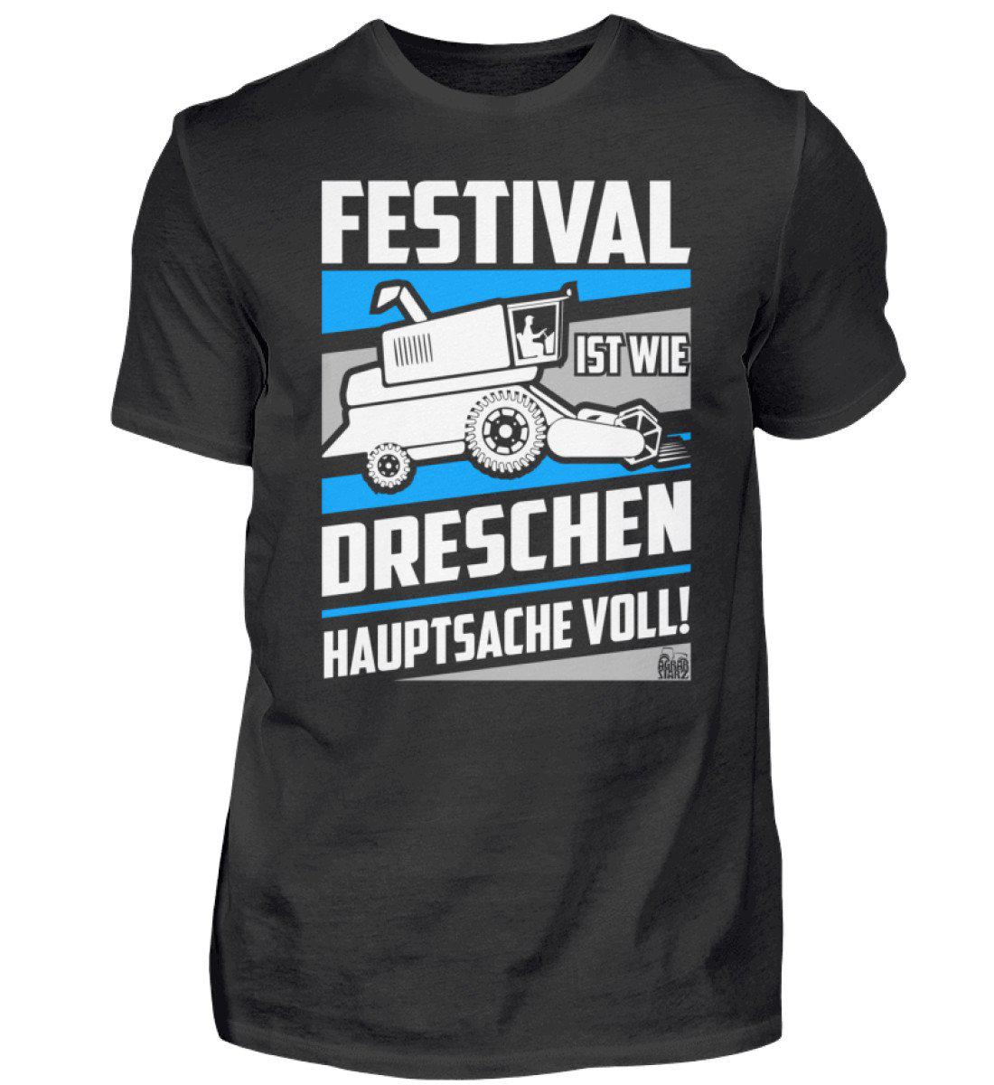 Festival Dreschen · Herren T-Shirt-Herren Basic T-Shirt-Black-S-Agrarstarz