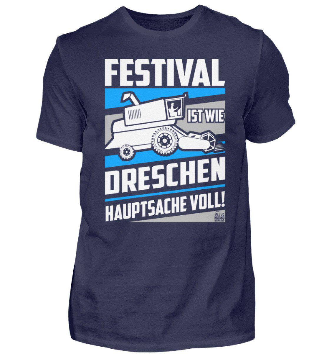 Festival Dreschen · Herren T-Shirt-Herren Basic T-Shirt-Navy-S-Agrarstarz