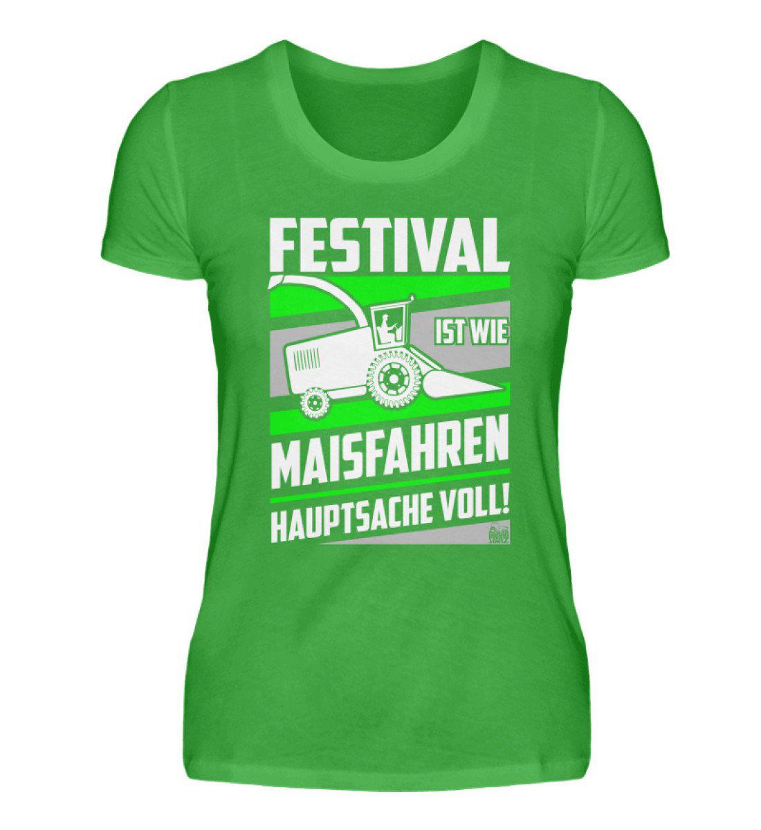Festival Maisfahren · Damen T-Shirt-Damen Basic T-Shirt-Green Apple-S-Agrarstarz