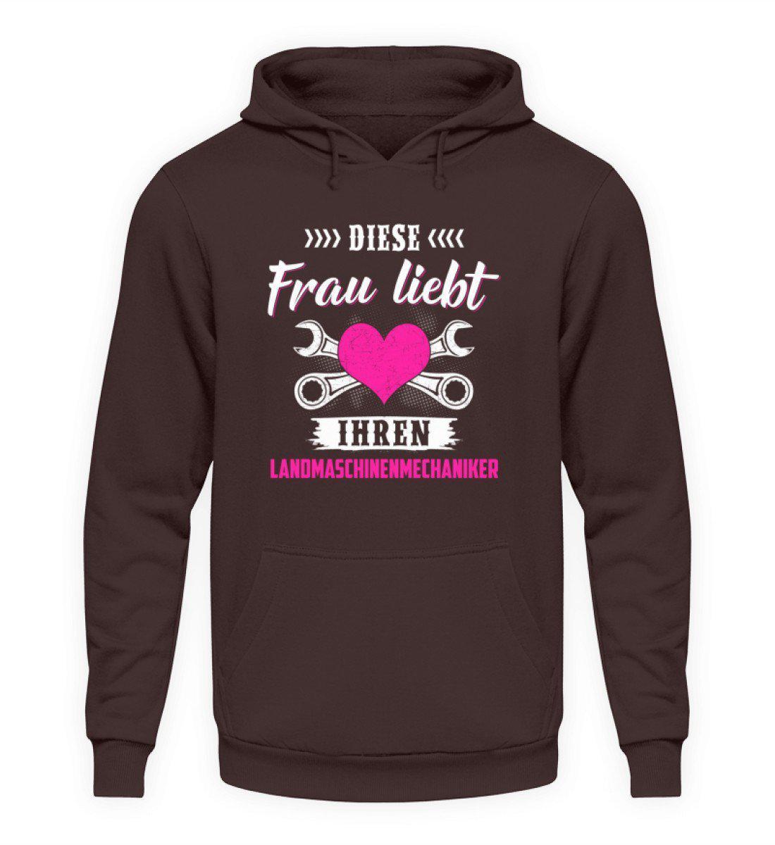 Frau liebt Landmaschinenmechaniker · Unisex Kapuzenpullover Hoodie-Unisex Hoodie-Hot Chocolate-S-Agrarstarz