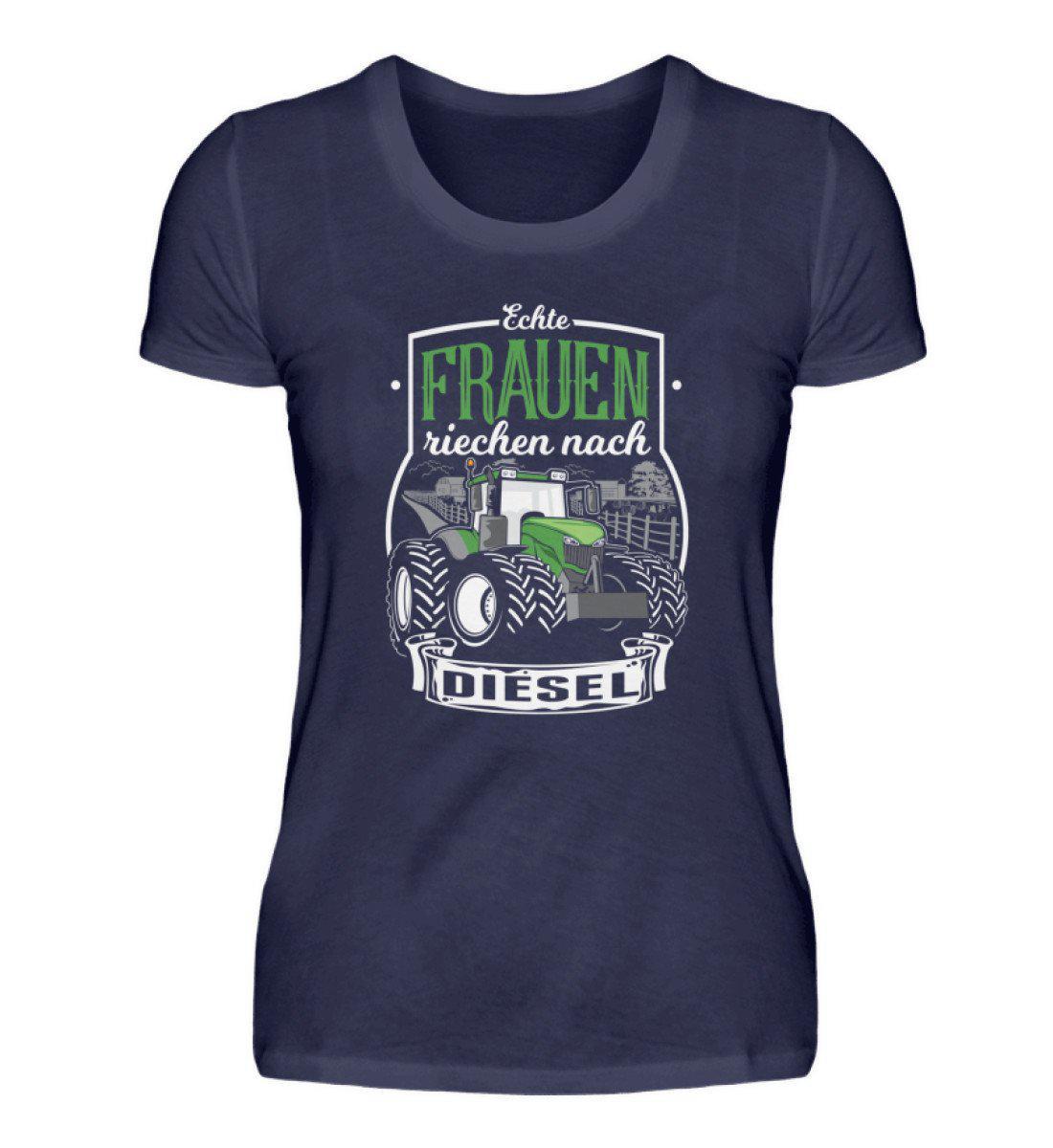 Frauen Traktor Diesel · Damen T-Shirt-Damen Basic T-Shirt-Navy-S-Agrarstarz