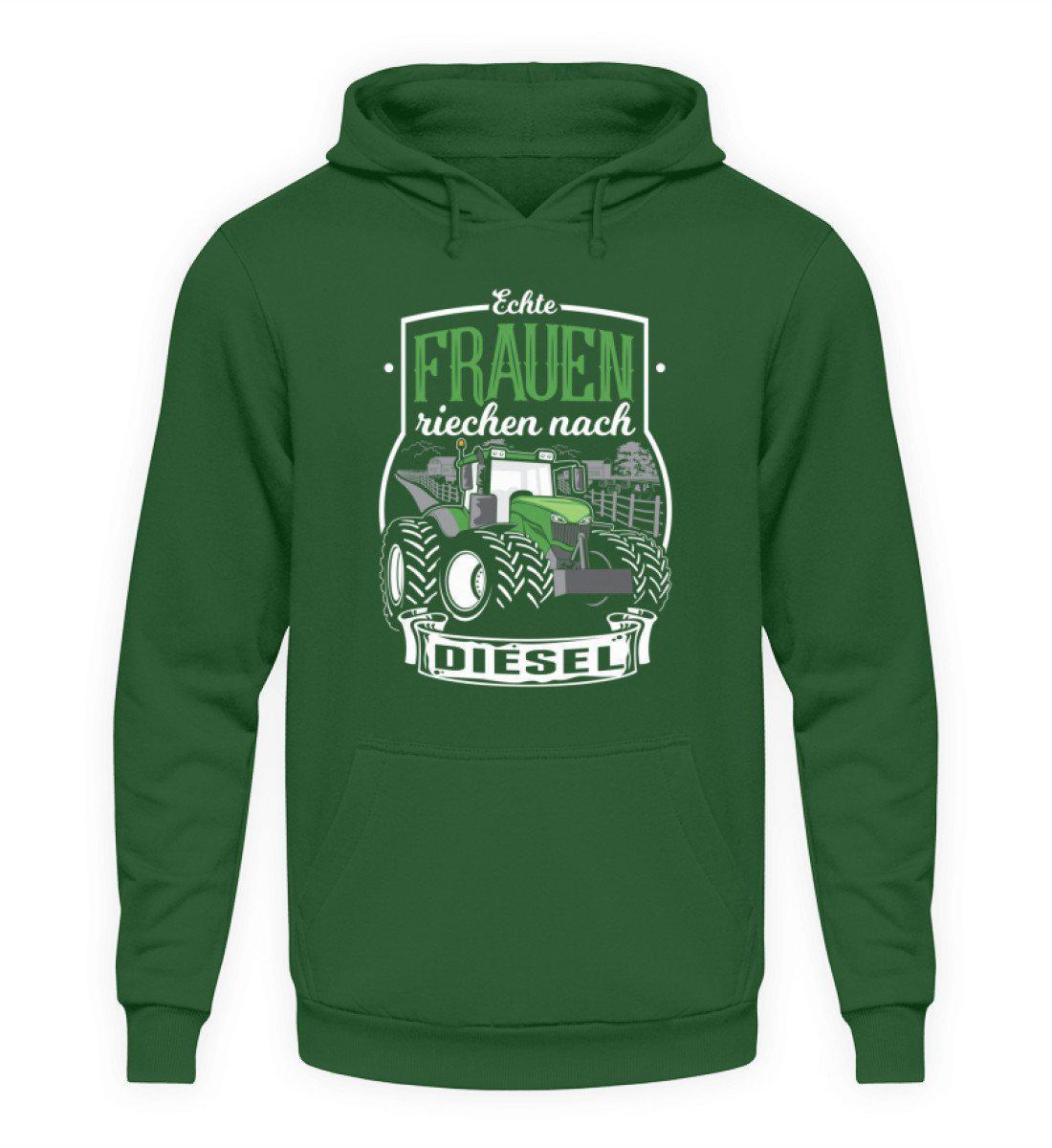 Frauen Traktor Diesel · Unisex Kapuzenpullover Hoodie-Unisex Hoodie-Bottle Green-L-Agrarstarz
