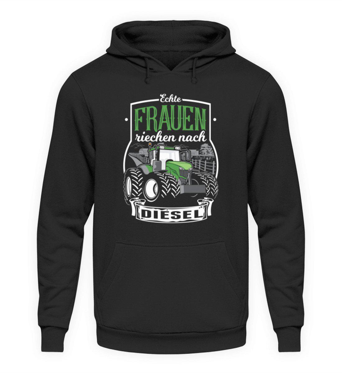 Frauen Traktor Diesel · Unisex Kapuzenpullover Hoodie-Unisex Hoodie-Jet Black-L-Agrarstarz