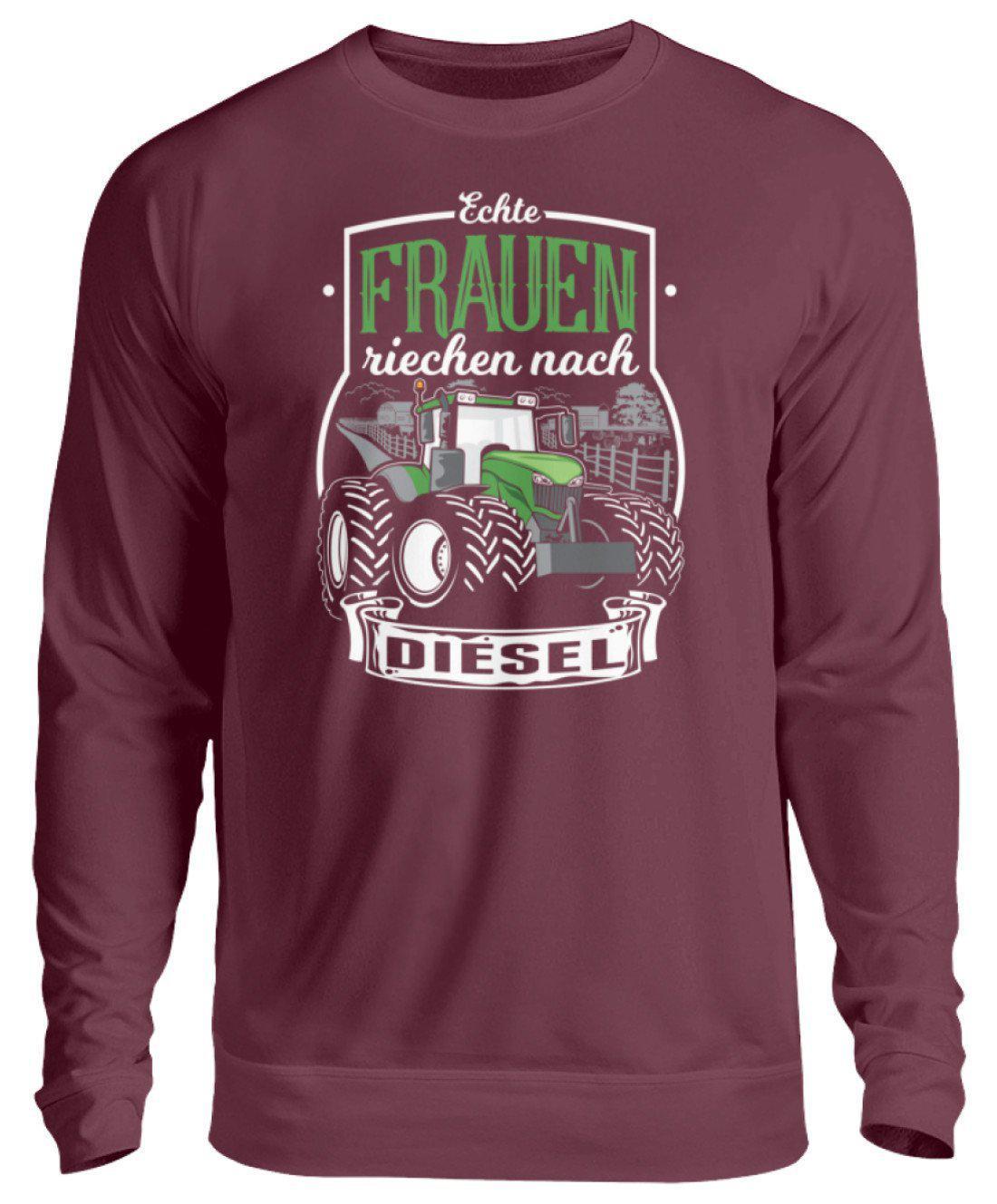 Frauen Traktor Diesel · Unisex Sweatshirt Pullover-Unisex Sweatshirt-Burgundy-S-Agrarstarz