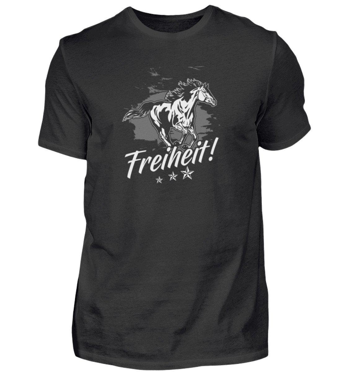 Freiheit Pferd · Herren T-Shirt-Herren Basic T-Shirt-Black-S-Agrarstarz