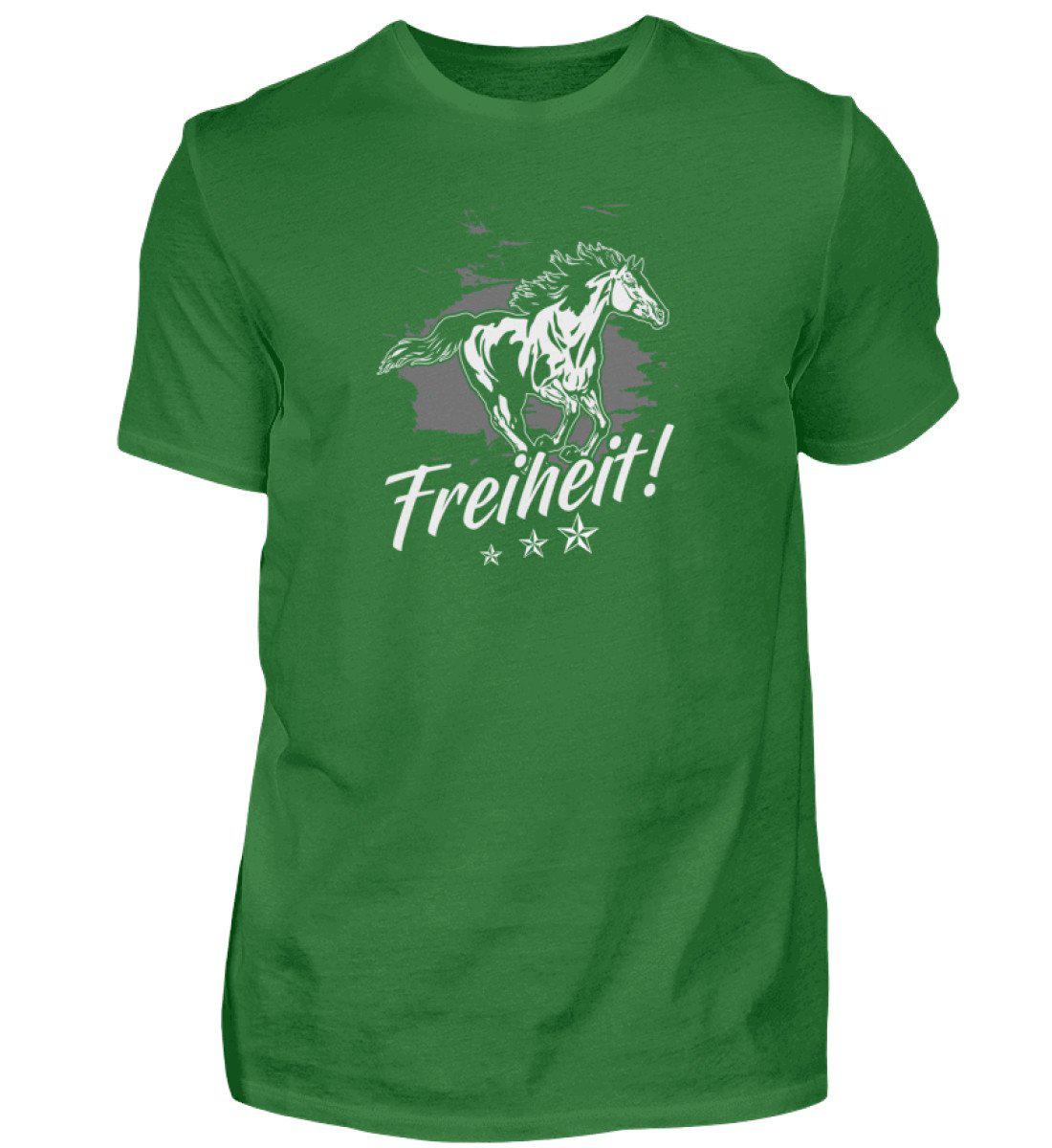 Freiheit Pferd · Herren T-Shirt-Herren Basic T-Shirt-Kelly Green-S-Agrarstarz