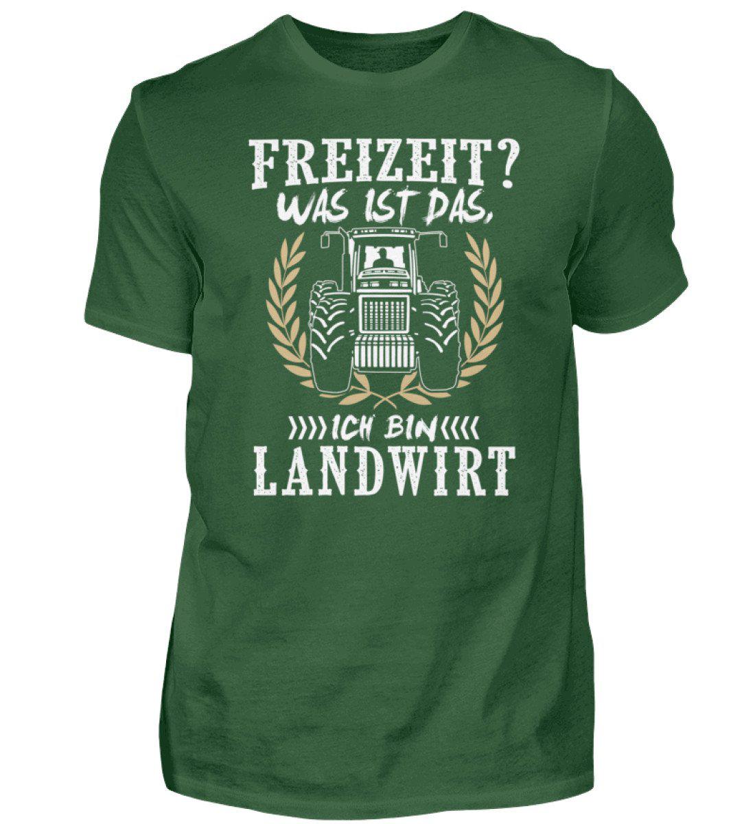 Freizeit? Ich bin Landwirt · Herren T-Shirt-Herren Basic T-Shirt-Bottle Green-S-Agrarstarz