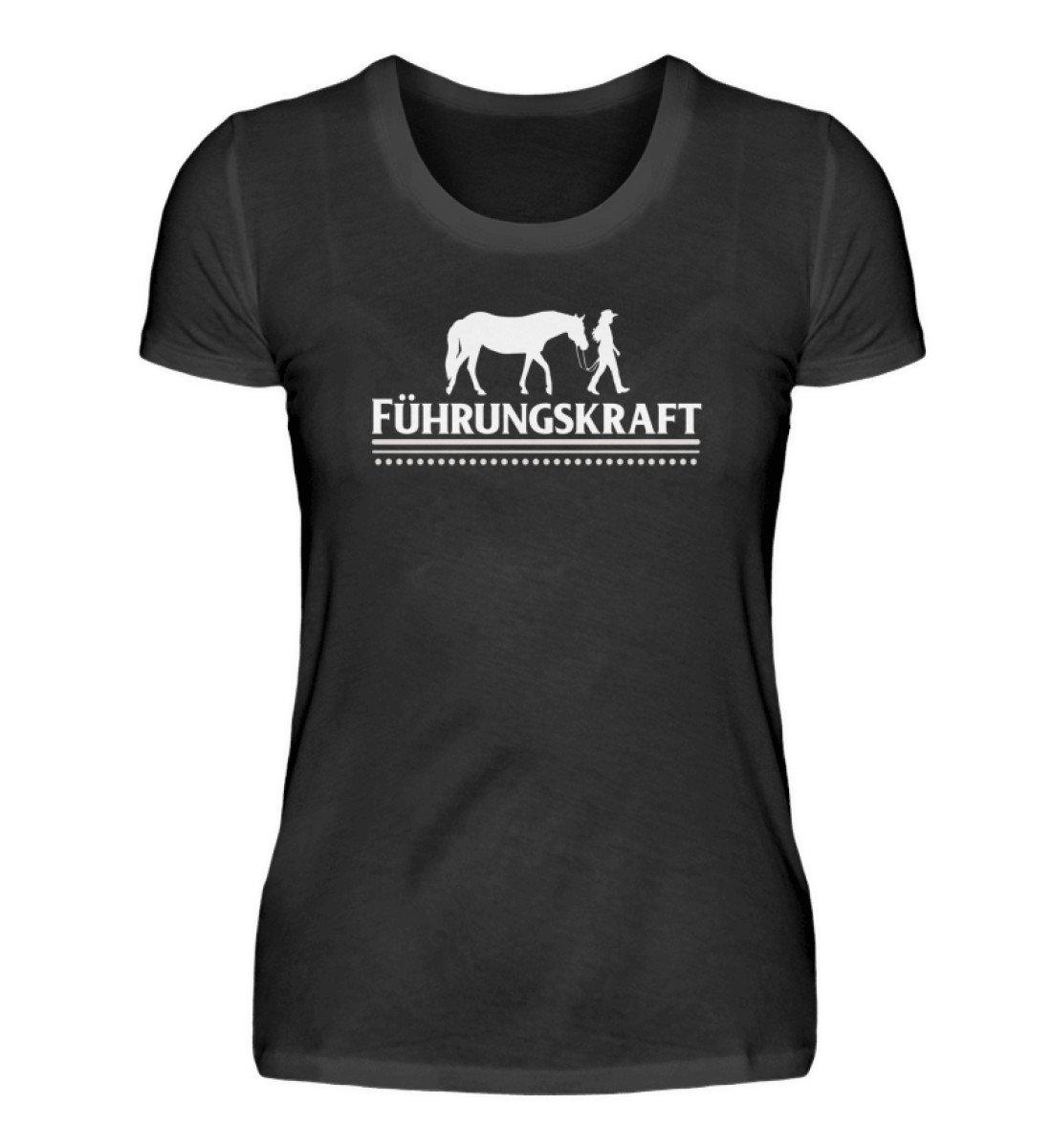 Führungskraft Pferd · Damen T-Shirt-Damen Basic T-Shirt-Black-S-Agrarstarz