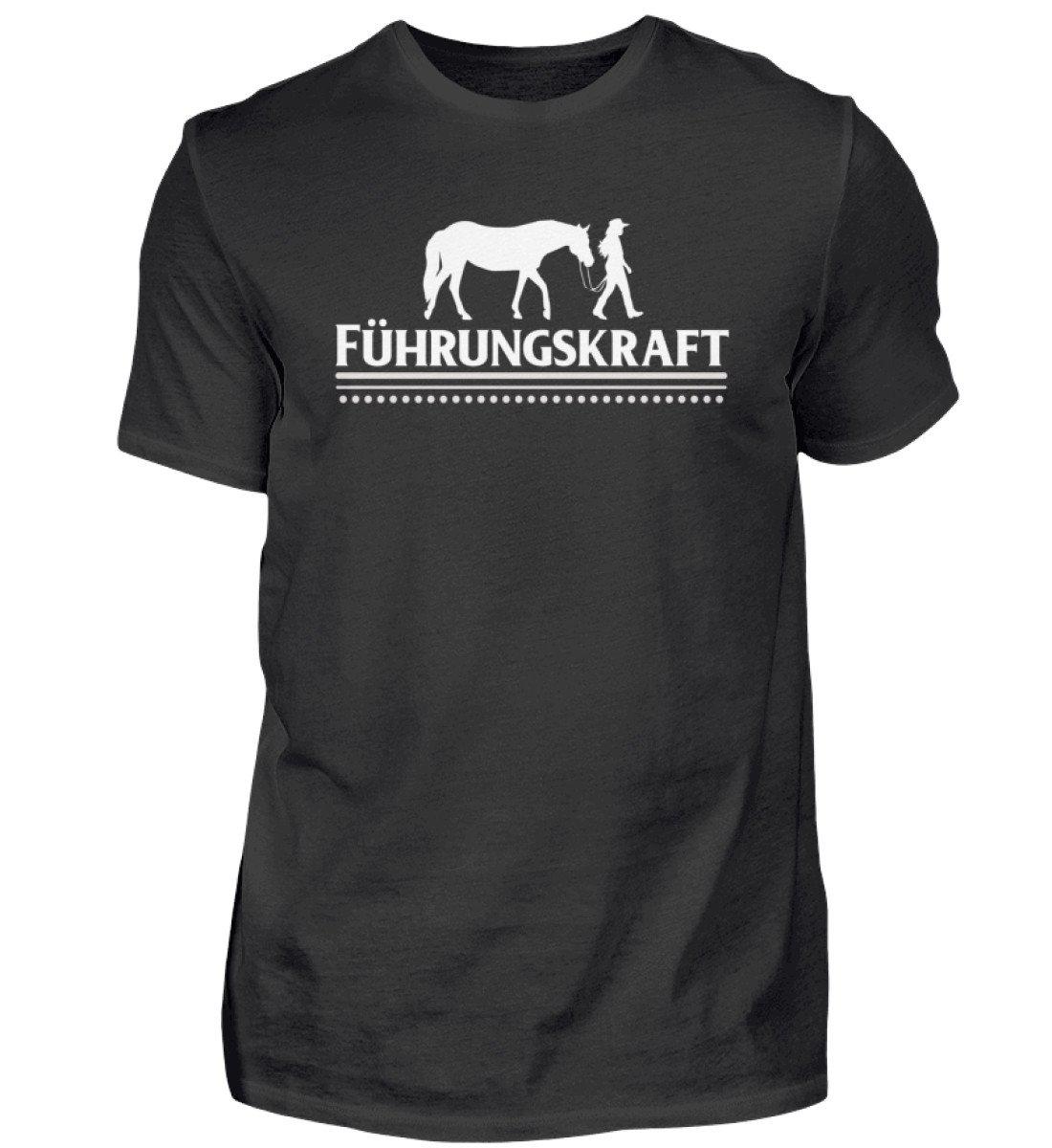 Führungskraft Pferd Frau · Herren T-Shirt-Herren Basic T-Shirt-Black-S-Agrarstarz