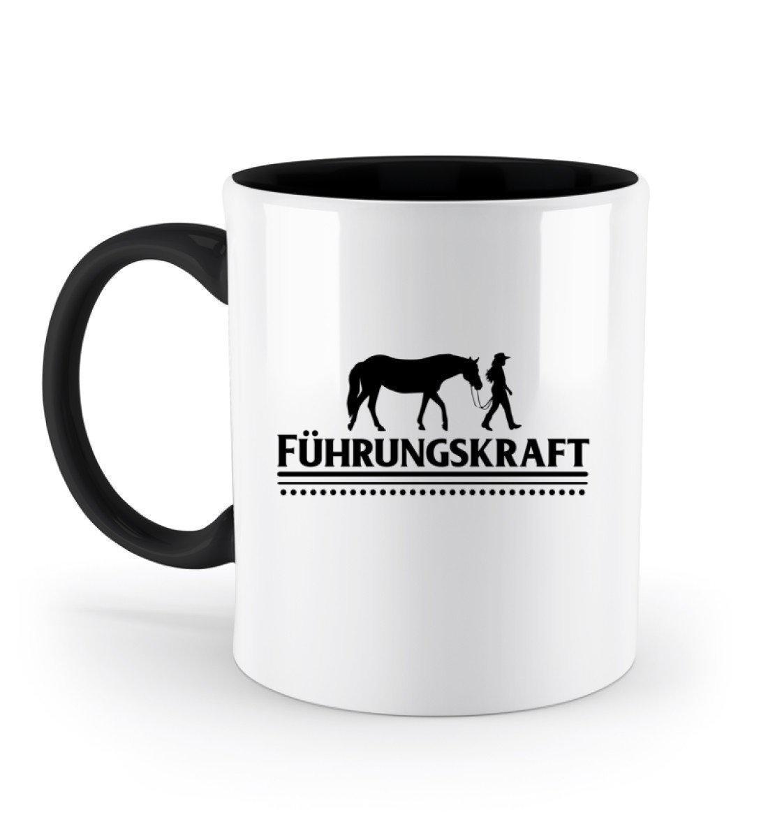 Führungskraft Pferd · Keramik Tasse zweifarbig-Keramik Tasse Zweifarbig-Black-330ml-Agrarstarz