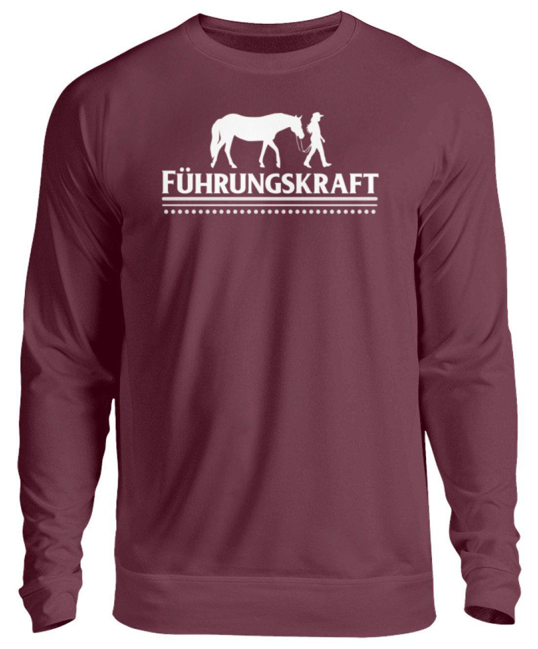 Führungskraft Pferd · Unisex Sweatshirt Pullover-Unisex Sweatshirt-Burgundy-S-Agrarstarz