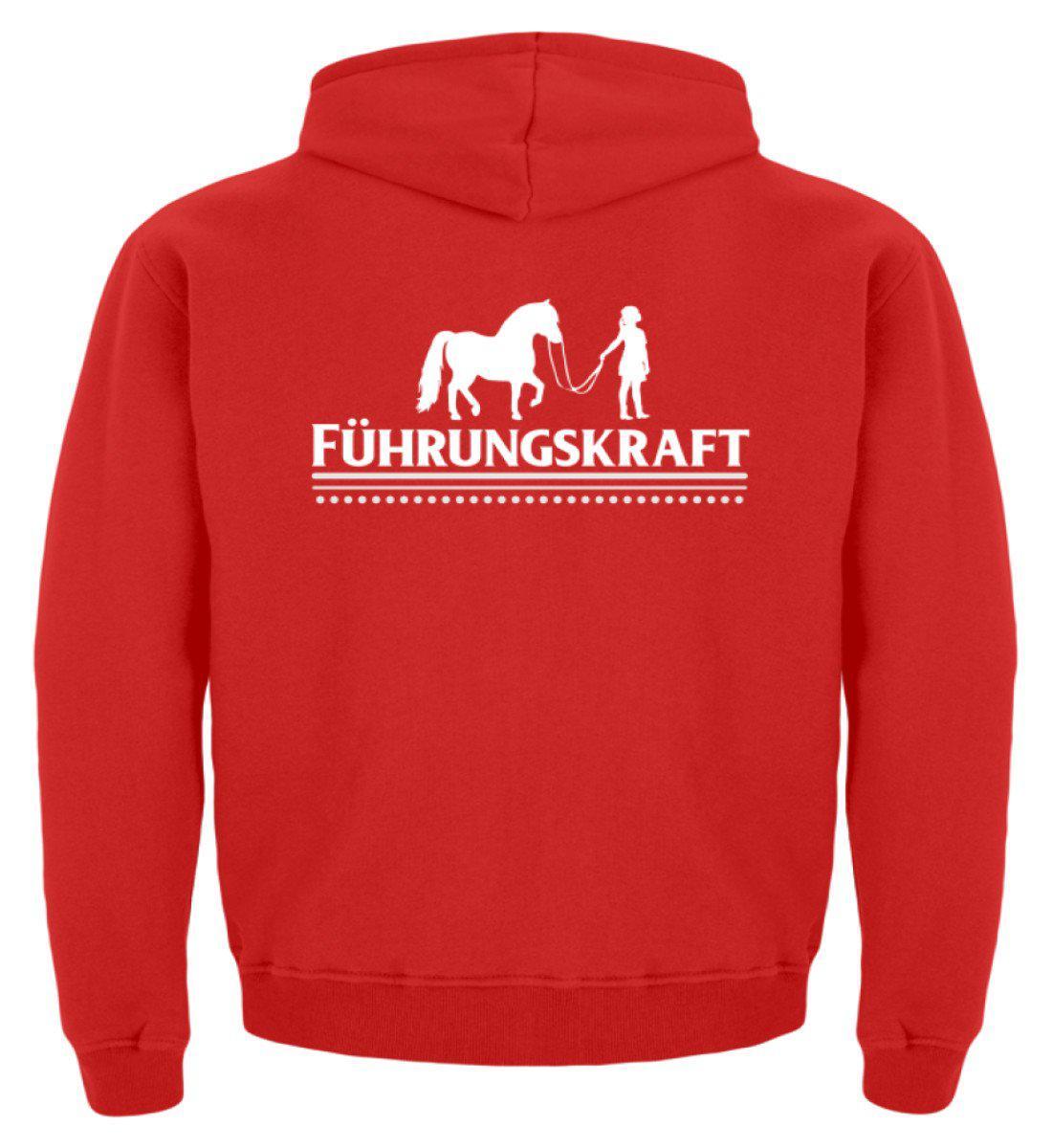 Führungskraft Pony · Kinder Kapuzenpullover Hoodie-Kinder Hoodie-Fire Red-12/14 (152/164)-Agrarstarz