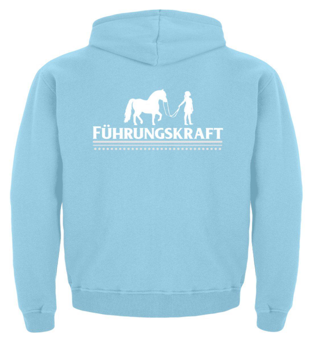 Führungskraft Pony · Kinder Kapuzenpullover Hoodie-Kinder Hoodie-Sky Blue-12/14 (152/164)-Agrarstarz