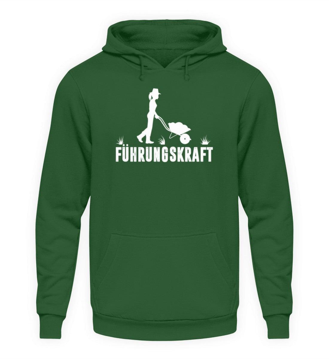 Führungskraft Schubkarre Frau · Unisex Kapuzenpullover Hoodie-Unisex Hoodie-Bottle Green-S-Agrarstarz