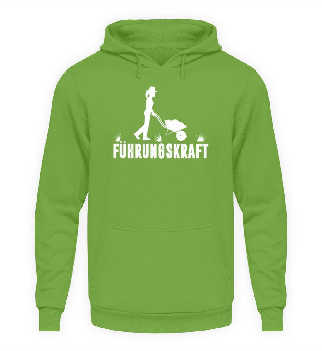 Führungskraft Schubkarre Frau · Unisex Kapuzenpullover Hoodie-Unisex Hoodie-LimeGreen-S-Agrarstarz