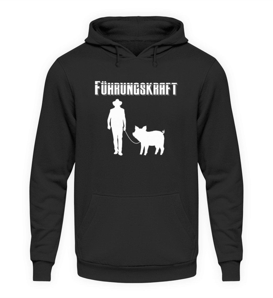 Führungskraft Schwein · Unisex Kapuzenpullover Hoodie-Unisex Hoodie-Jet Black-L-Agrarstarz